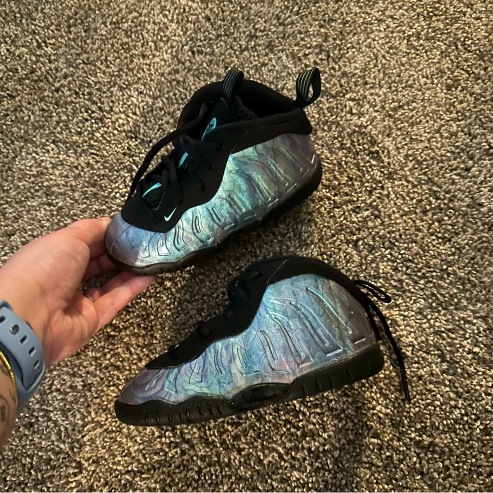 Air Foamposite One Premium 'Abalone kids size 8c, amazing condition